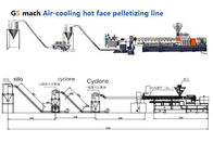 Plastic Twin Screw Extruder Machine Hot Cutting Pelletizing Line